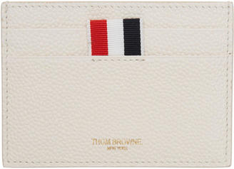 Thom Browne White Single Card Holder