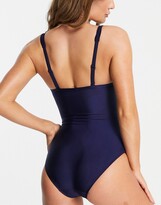 Thumbnail for your product : Figleaves varadero non wire shaping swimsuit in navy