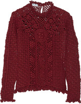 Thumbnail for your product : Oscar de la Renta Open-knit cashmere sweater