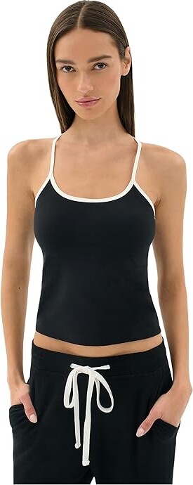 Splits59 Airweight Tank Top Women's Clothing Black/White : MD, Nylon/Spandex