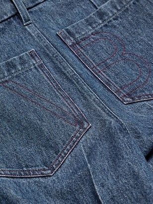 Victoria Beckham High-Waisted Patch Pocket Jeans
