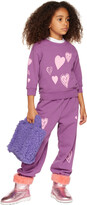 Thumbnail for your product : Kids Worldwide SSENSE Exclusive Kids Purple Heart Sweatshirt