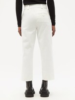 Thumbnail for your product : Moncler Cotton-gabardine Cropped Trousers - White