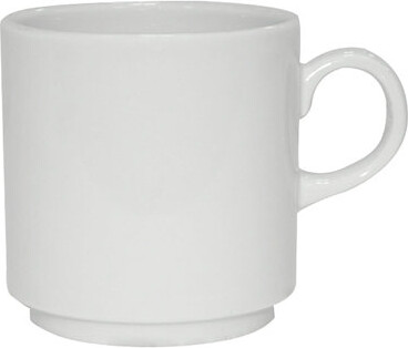 G.E.T. High-Strength Porcelain Coffee Mug 9 Ounce White (Set of 12)