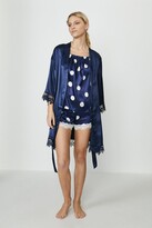 Thumbnail for your product : Coast Satin Lace Trim Robe