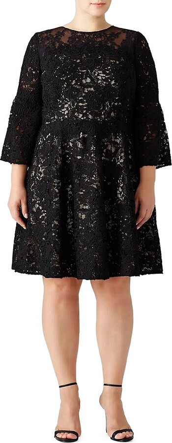 Monique Lhuillier Lace A-Line Dress