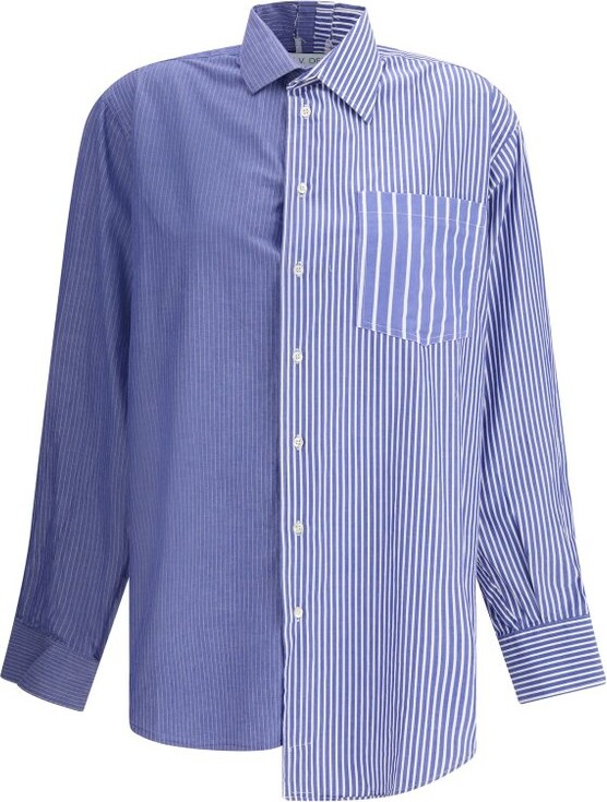 E.L.V. Denim Diana Striped Oversized Shirt