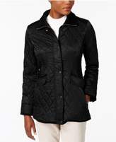 Thumbnail for your product : Vince Camuto Velvet-Trim Quilted Coat, Created for Macy's
