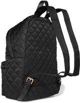 Thumbnail for your product : Moschino Appliquéd Quilted Shell Backpack - Gold
