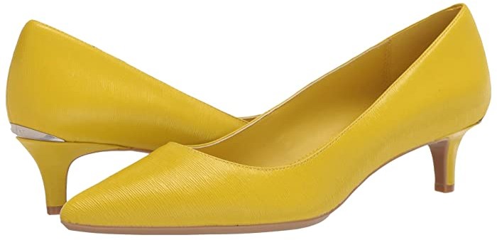 2 inch yellow heels