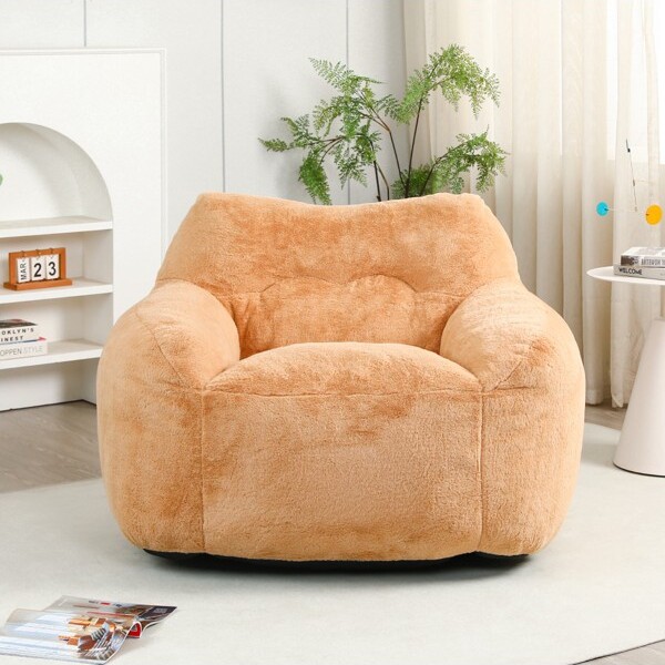 BeanBagChairModernwithArmrestsandRemovableCoverforLivingRoom41inWideBrown-3irtyhousy