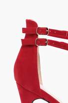 Thumbnail for your product : boohoo Double Ankle Band 2 Part Heels