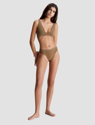 Seamless Triangle Bikini Top + Bikini Bottom