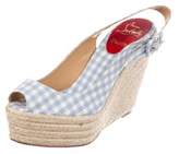 Thumbnail for your product : Christian Louboutin Mallorca Gingham Espadrilles