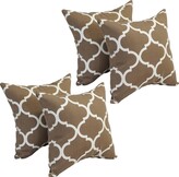 Thumbnail for your product : Blazing Needles 17-inch Square Polyester Outdoor Throw Pillows
