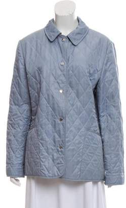 Burberry Short Quilted Coat blue Short Quilted Coat