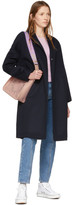 Thumbnail for your product : Stella McCartney Purple Cashmere Slashed Sleeve Crewneck Sweater