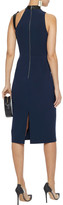 Thumbnail for your product : Alice + Olivia Jona Cutout Leather-trimmed Cady Dress