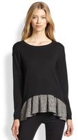 Thumbnail for your product : Autograph Addison Aaron Ruffled Hem Sweater