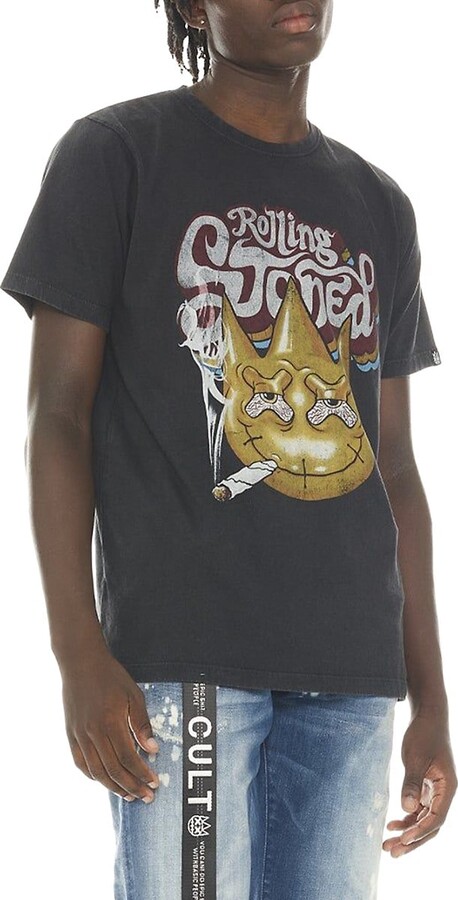 Cult of Individuality Rolling Stoned Crewneck Graphic Tee
