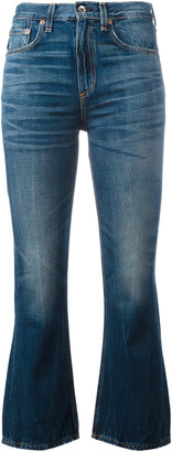 Rag & Bone cropped kick flare jeans