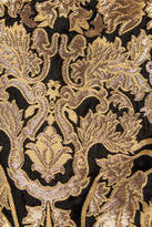 Thumbnail for your product : Alice + Olivia Alice Olivia - Lynn Leopard-print Cotton-trimmed Jacquard Kimono - Gold