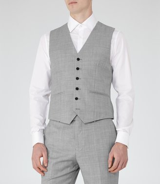 Reiss Harry W - Modern Fit Waistcoat in Grey, Mens
