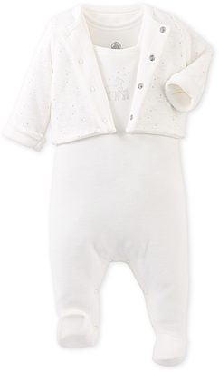 Petit Bateau Baby pajamas and jacket set