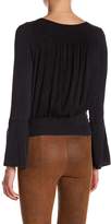 Thumbnail for your product : Anama Side-Tie Surplice Neck Blouse