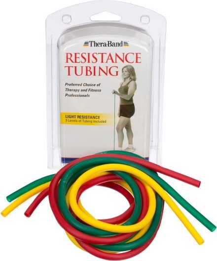 TheraBand THERABANDResistanceTubes,BeginnerSet,Yellow/Red/Green,5FT