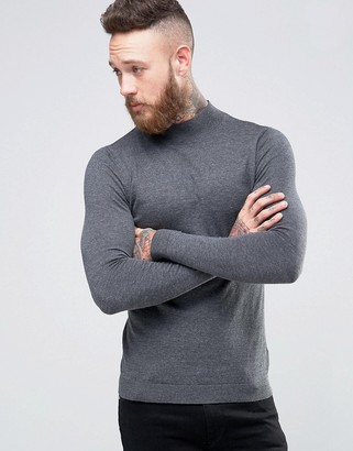 ASOS Turtleneck Sweater in Muscle Fit