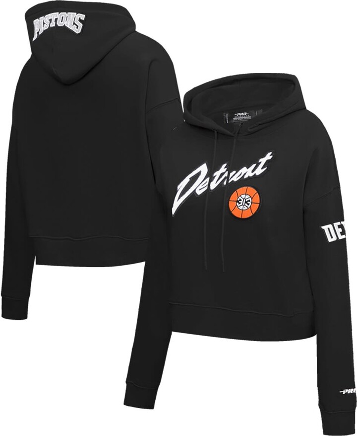 Women's Pro Standard Black Detroit Pistons 2023/24 City Edition Cropped