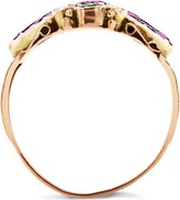 Thumbnail for your product : Pragnell Vintage 9kt Yellow Gold Garnet Emerald And Pearl Ring