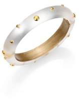 Thumbnail for your product : Alexis Bittar Studded Lucite Bangle Bracelet/Silver