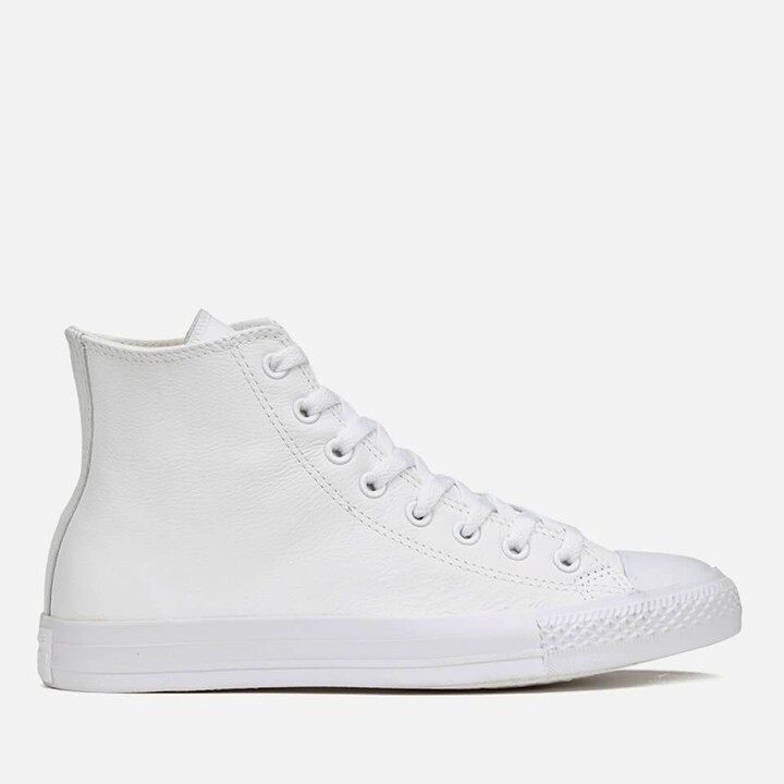 converse all star leather white