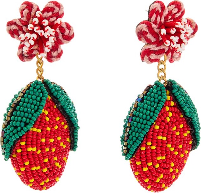Kenneth Jay Lane Plated Dangle Earrings