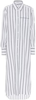 Thumbnail for your product : Brunello Cucinelli Exclusive to Mytheresa Striped stretch-cotton shirt dress