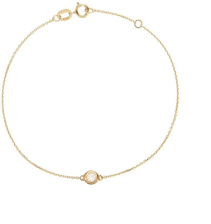 Lily & Roo Solid Gold Floating Diamond Bracelet ShopStyle