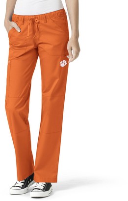 orange cargo trousers womens