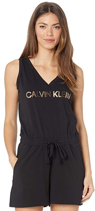 Calvin Klein Logo Romper Women's Jumpsuit & Rompers One Piece - ShopStyle