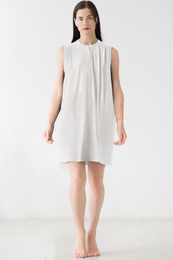 SALUA Aisha Relaxed Sleeveless Sleep Mini Tunic