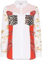 Thumbnail for your product : Ganni Sweeny patchwork print shirt