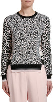 Thumbnail for your product : Stella McCartney Animal Print Patchwork Wool Sweater