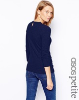 Thumbnail for your product : ASOS PETITE Sweater With Keyhole Back