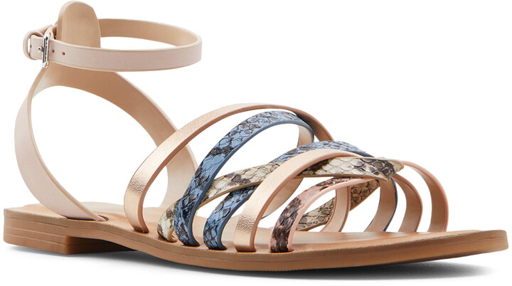 aldo rose gold sandals