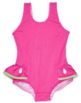 Thumbnail for your product : Florence Eiseman Skirted Polka-Dot One-Piece Watermelon Swimsuit, Pink, Size 6-24 Months
