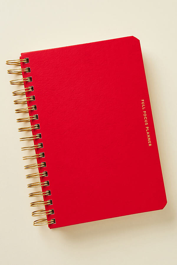 Full Focus Coil Planner Red ShopStyle Hair Accessories
