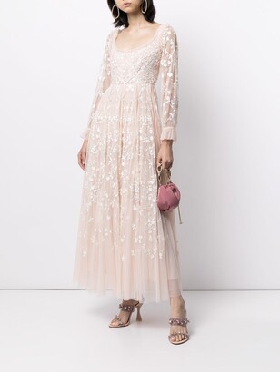 Needle & Thread Sweet Marie embroidered tulle gown