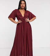 asos plus size red dress