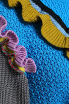 Thumbnail for your product : Anna October Ruffle-trimmed Paneled Wool Turtleneck Sweater